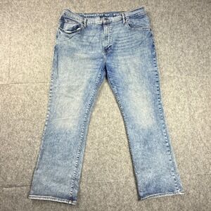 Arizona Advance Flex 360 Mens Bootcut Jeans Light Wash Blue 42x32 Stretch Denim